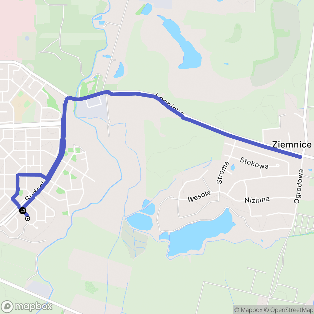 Legnica: mapa trasy - Poland