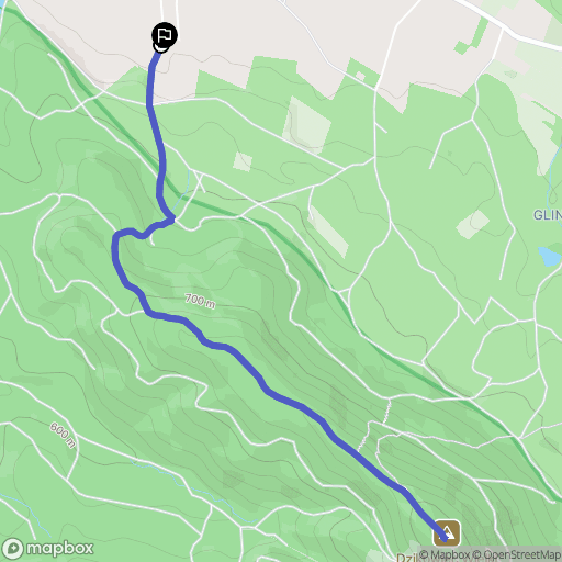 Boguszów-Gorce: mapa trasy - Poland