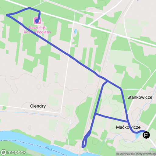 Maćkowicze: mapa trasy - Poland