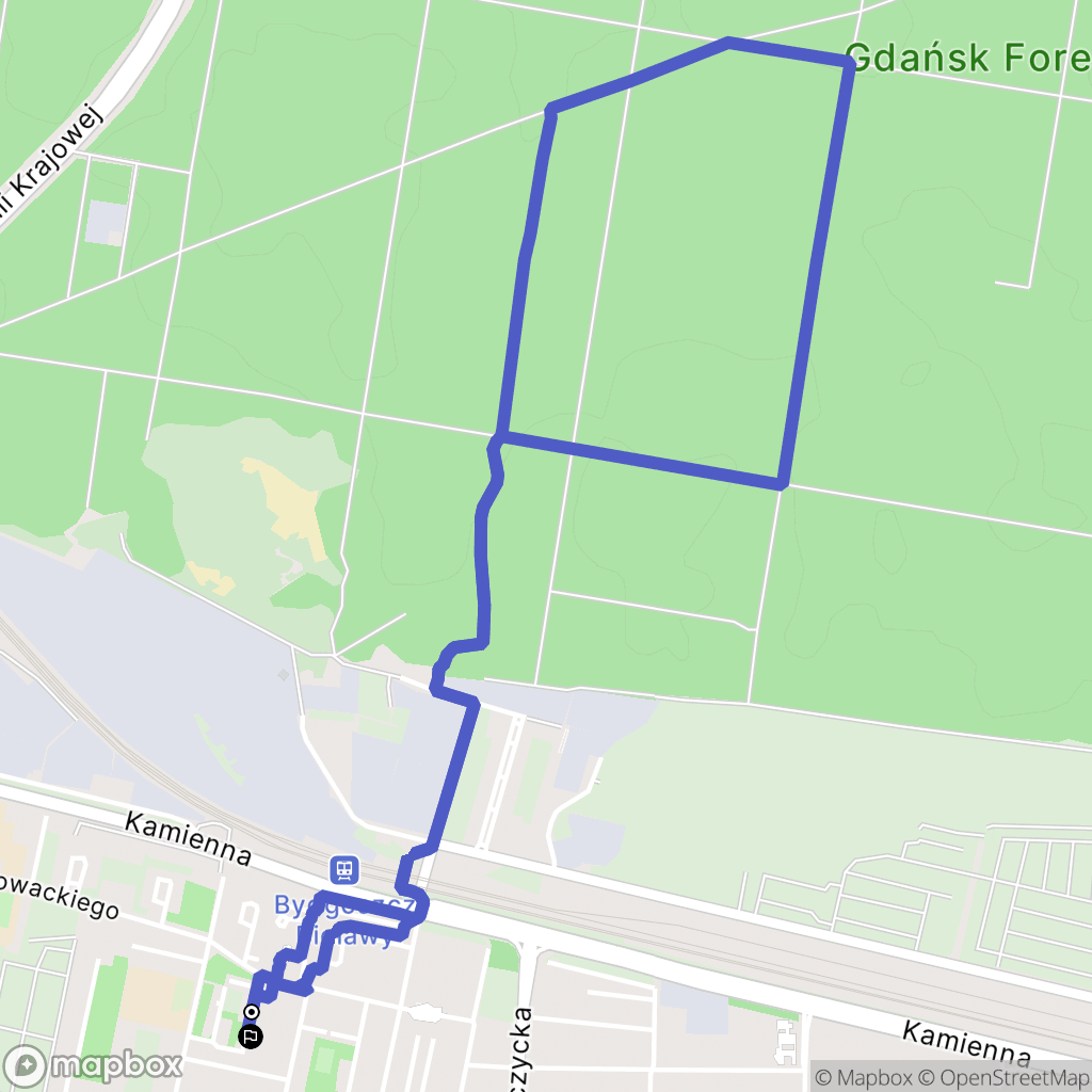 Bydgoszcz: mapa trasy - Poland