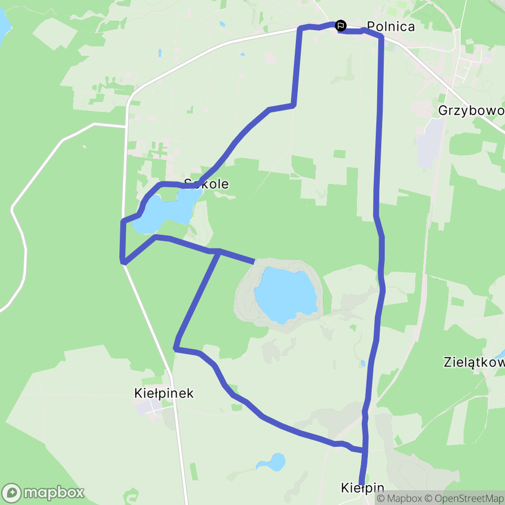 Polnica: mapa trasy - Poland