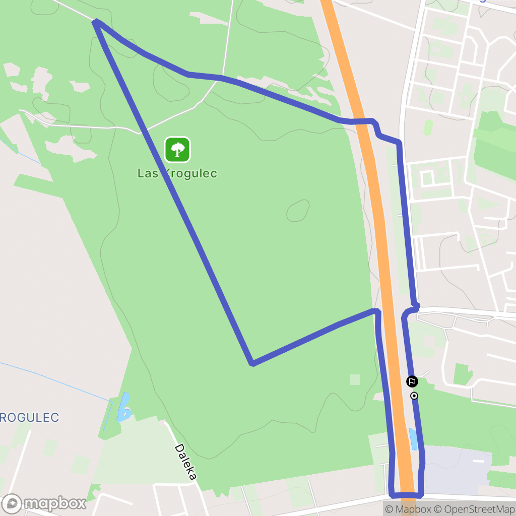 Zgierz: mapa trasy - Poland