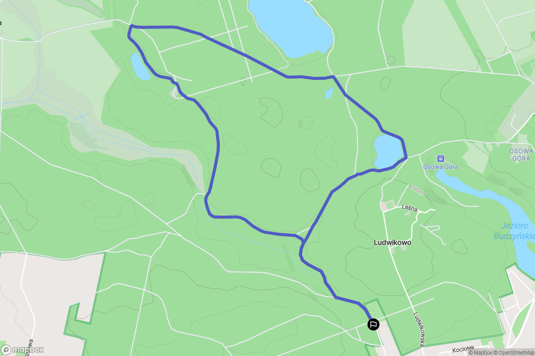 Krosinko: mapa trasy - Poland