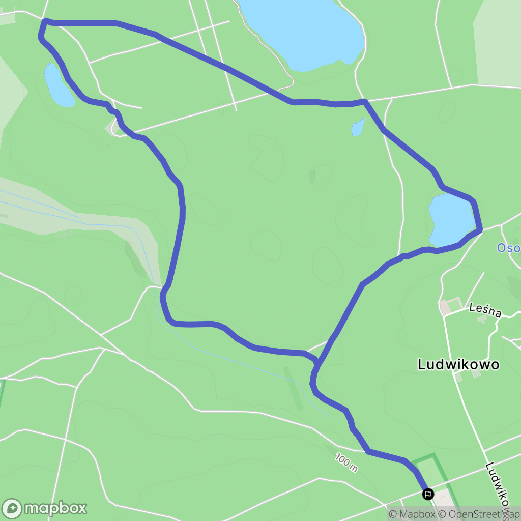 Krosinko: mapa trasy - Poland