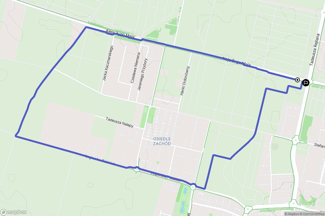Słupsk: mapa trasy - Poland
