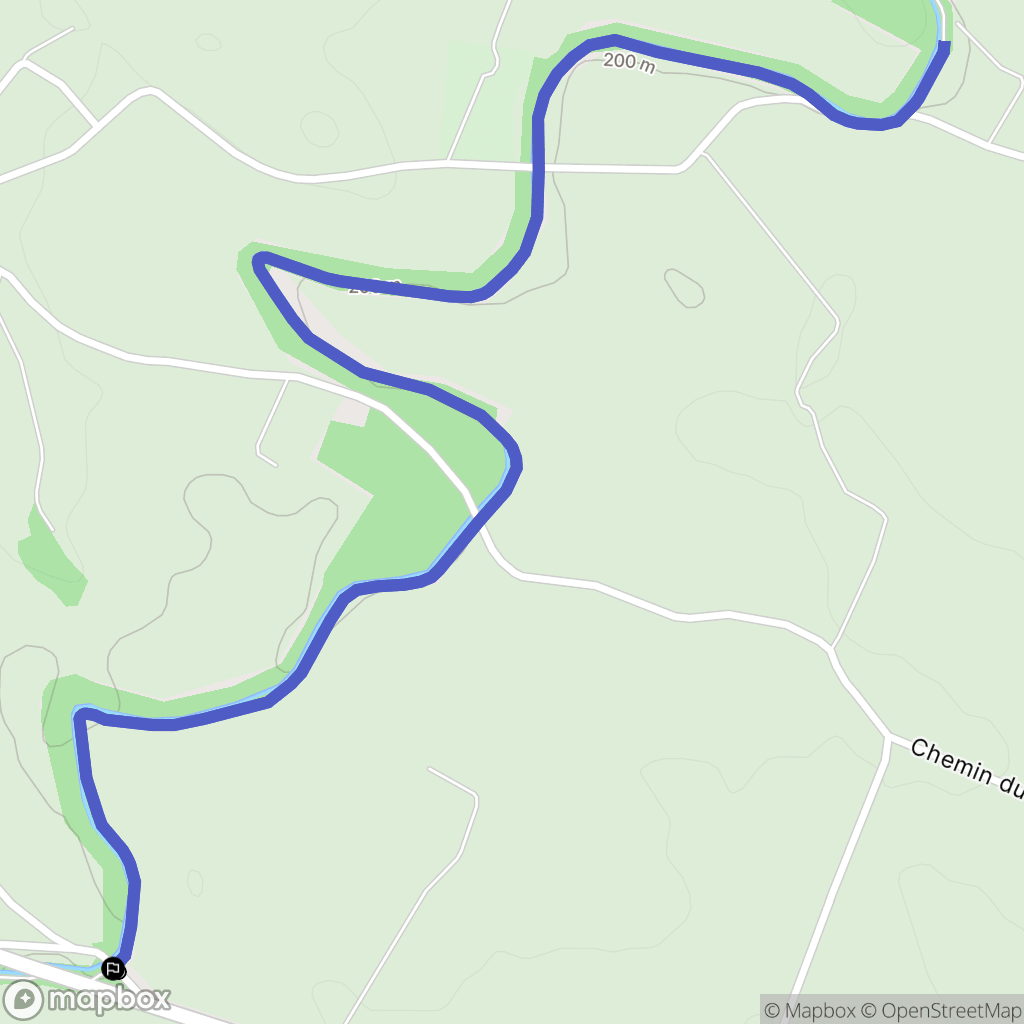 Montferrand : carte du parcours de randonnée - France