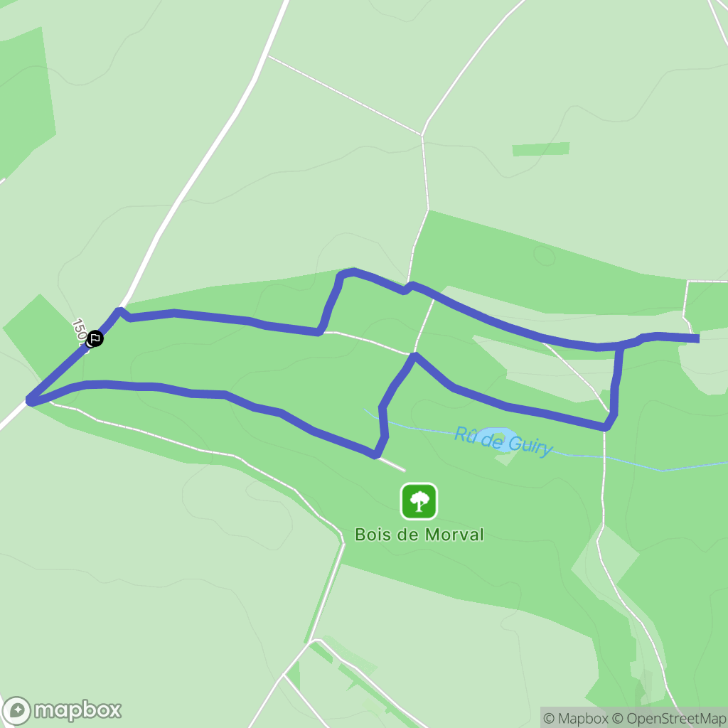 Banthelu : carte du parcours de randonnée - France