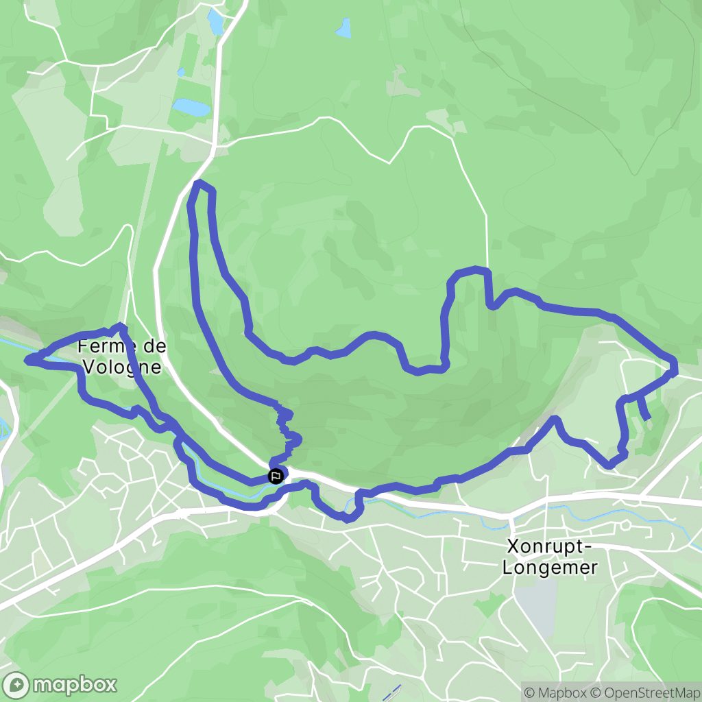 Xonrupt-Longemer : carte du parcours de randonnée - France