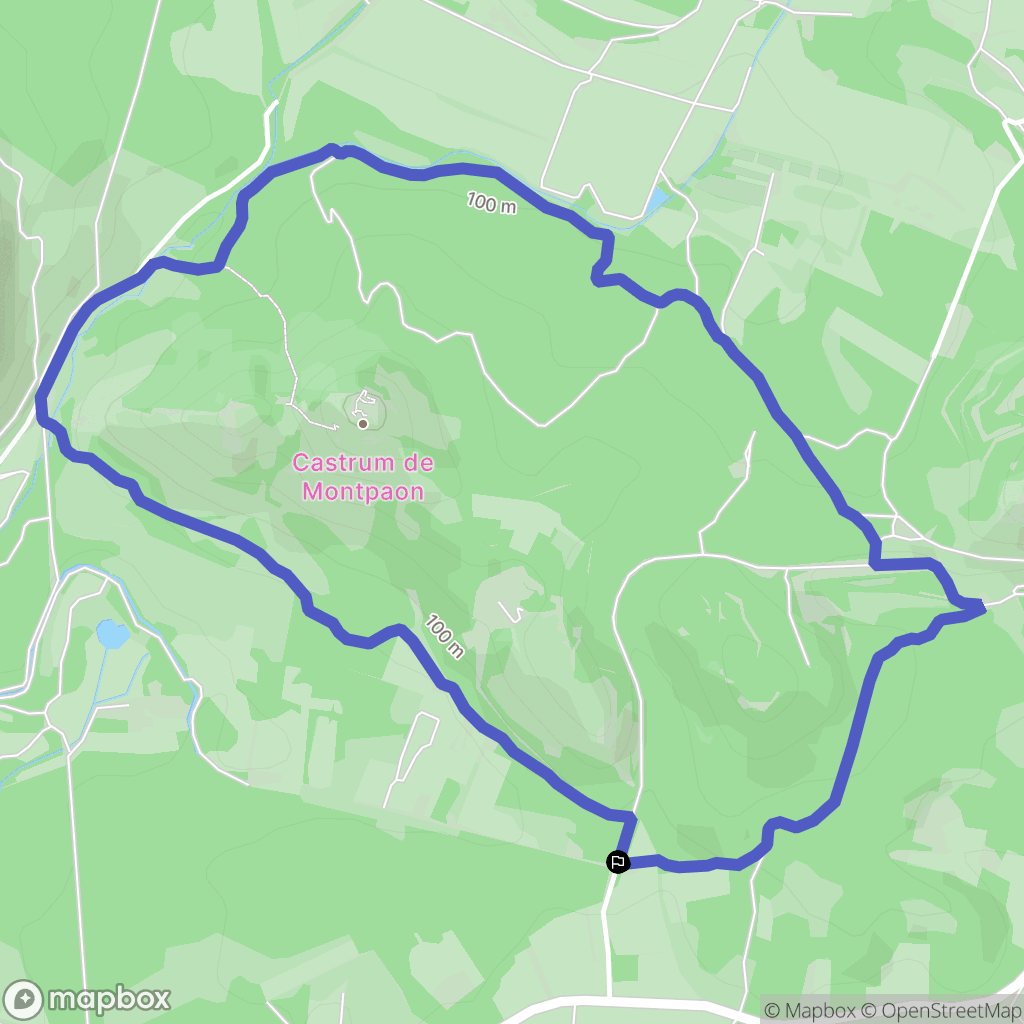 Fontvieille : carte du parcours de randonnée - France