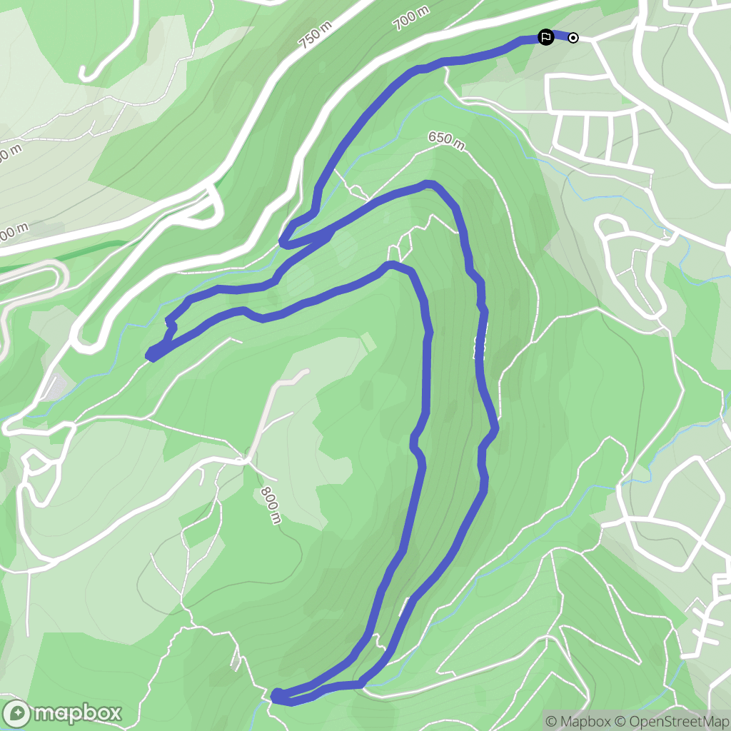 Ceyrat : carte du parcours de randonnée - France