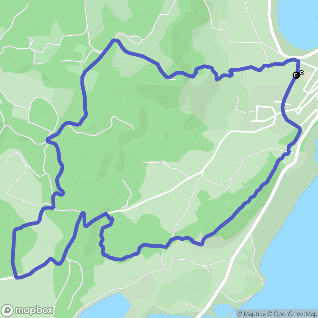 Bages : carte du parcours de randonnée - France