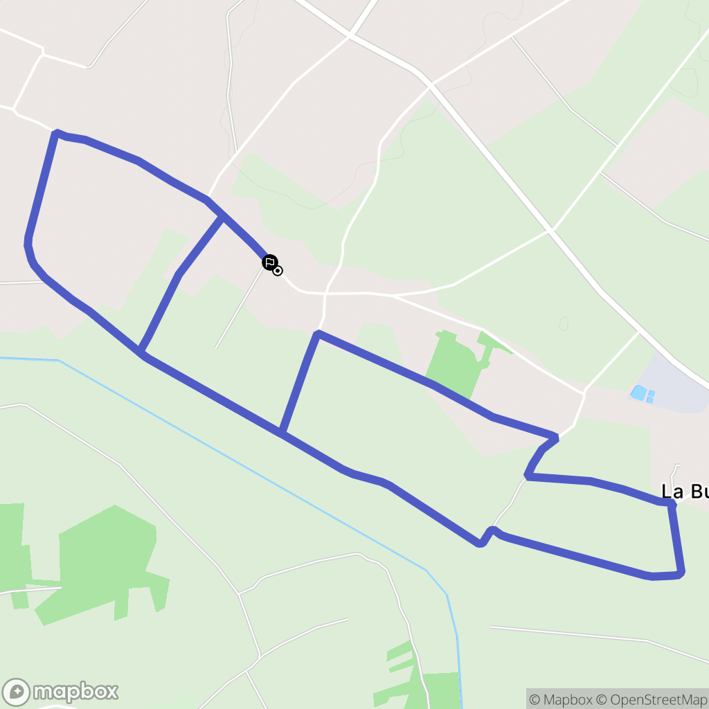 Guenrouet : carte du parcours de randonnée - France