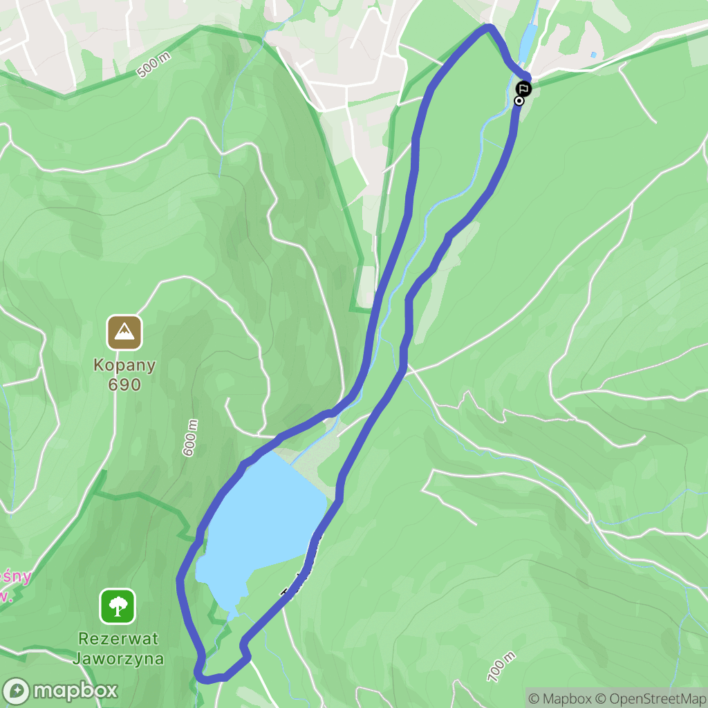 Bielsko-Biała: mapa trasy - Poland