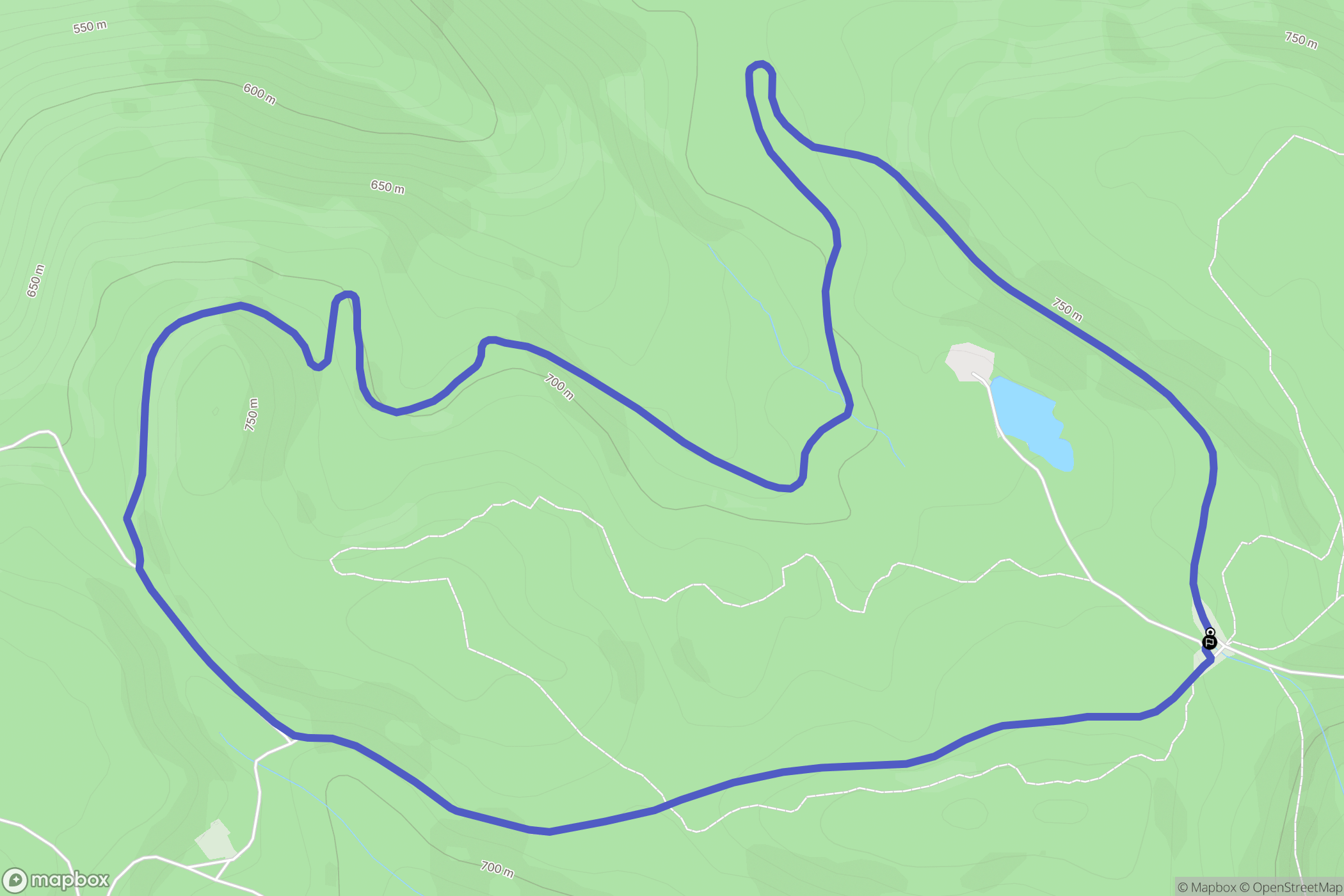 Cleurie : carte du parcours de randonnée - France