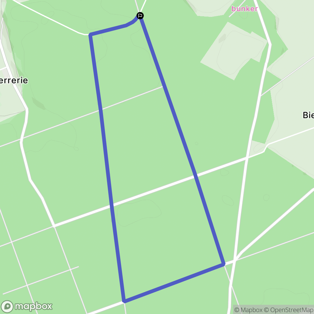 Saint-Léger-aux-Bois : carte du parcours de randonnée - France