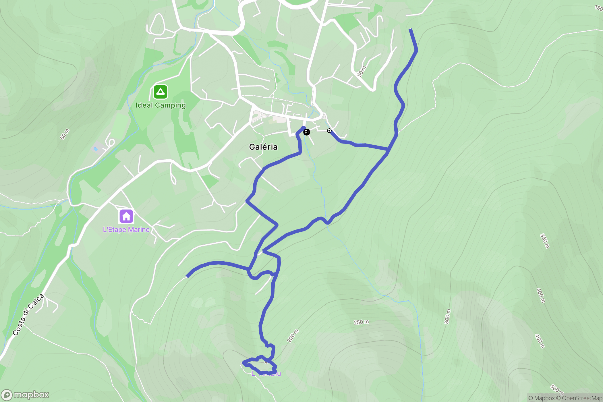 Galéria : carte du parcours de randonnée - France