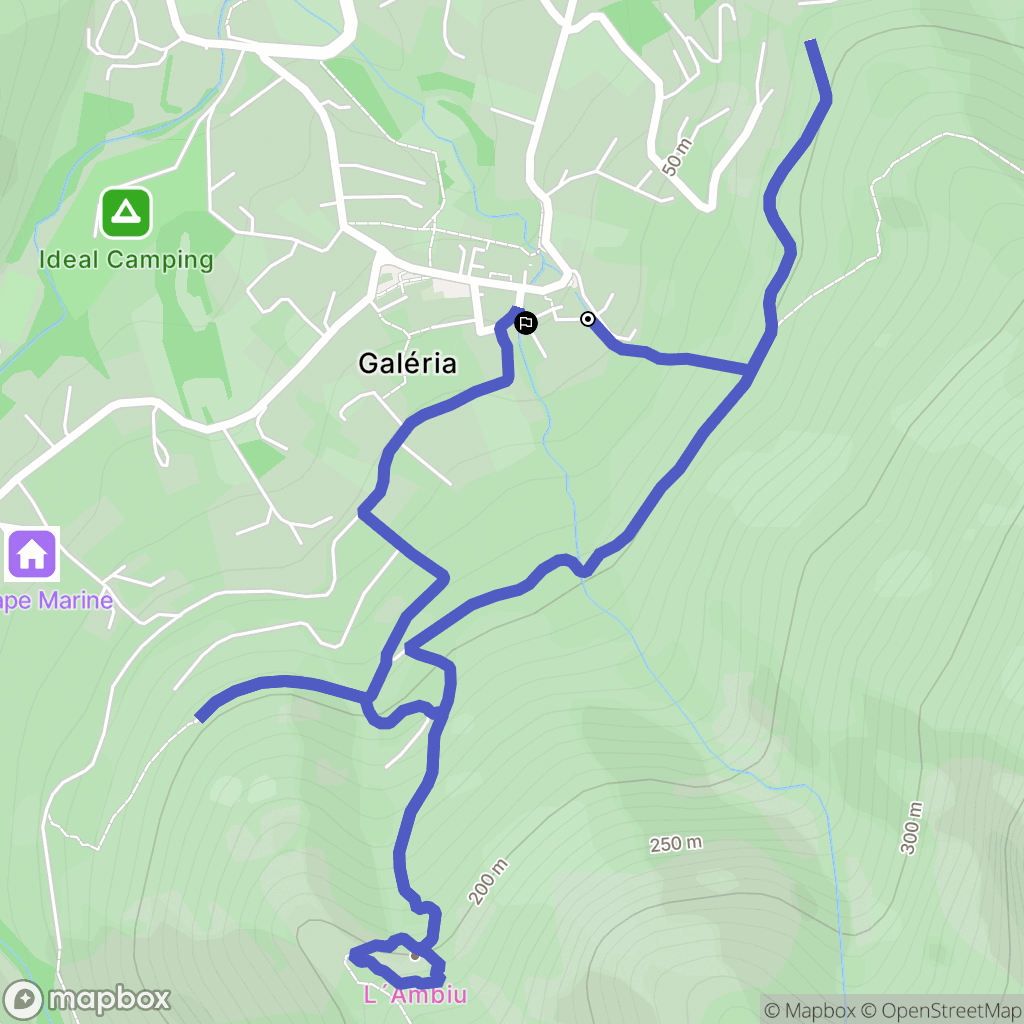 Galéria : carte du parcours de randonnée - France