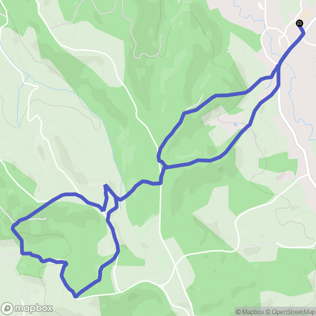 Artiguelouve : carte du parcours de randonnée - France