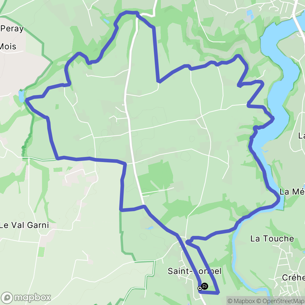 Saint-Lormel : carte du parcours de randonnée - France