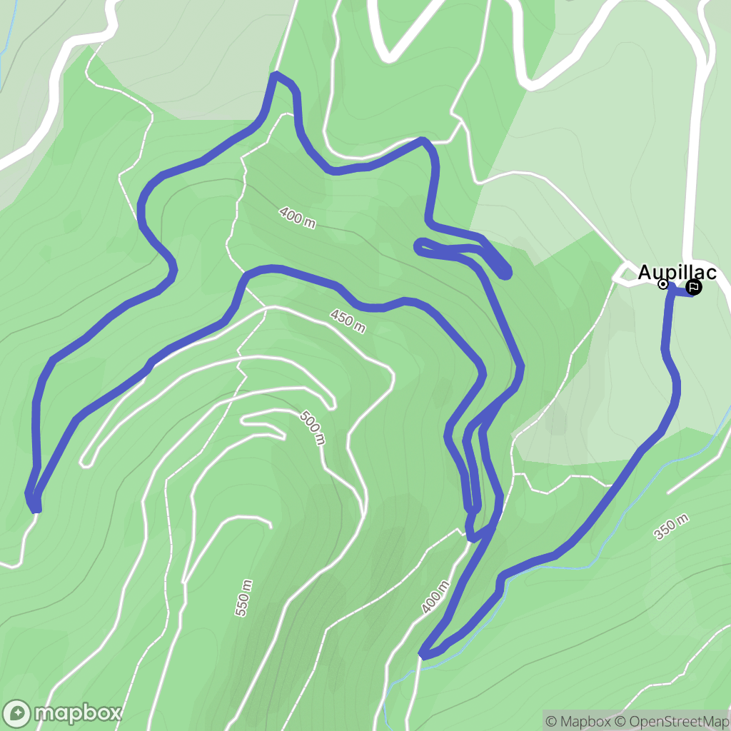 Labruguière : carte du parcours de randonnée - France