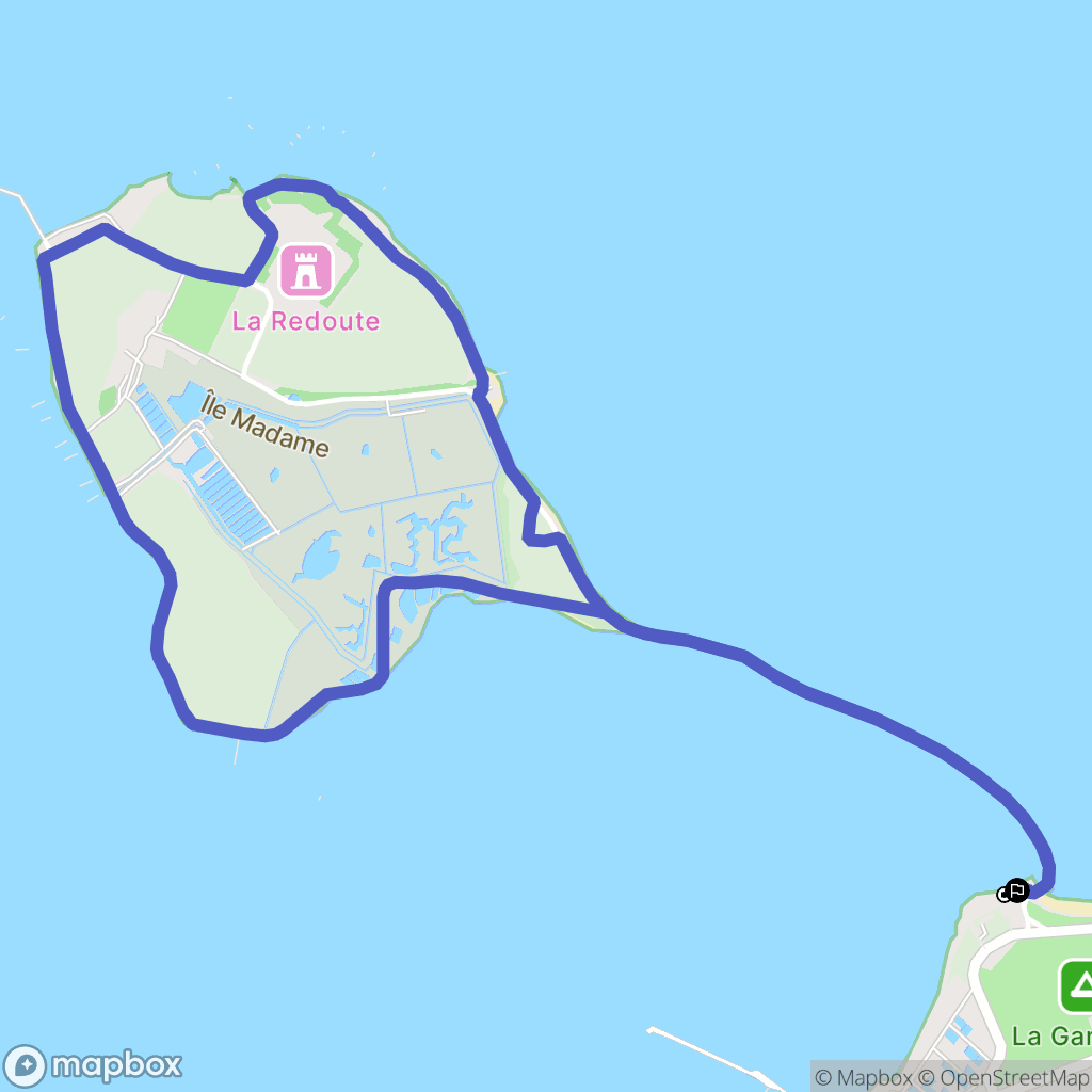 Port-des-Barques : carte du parcours de randonnée - France