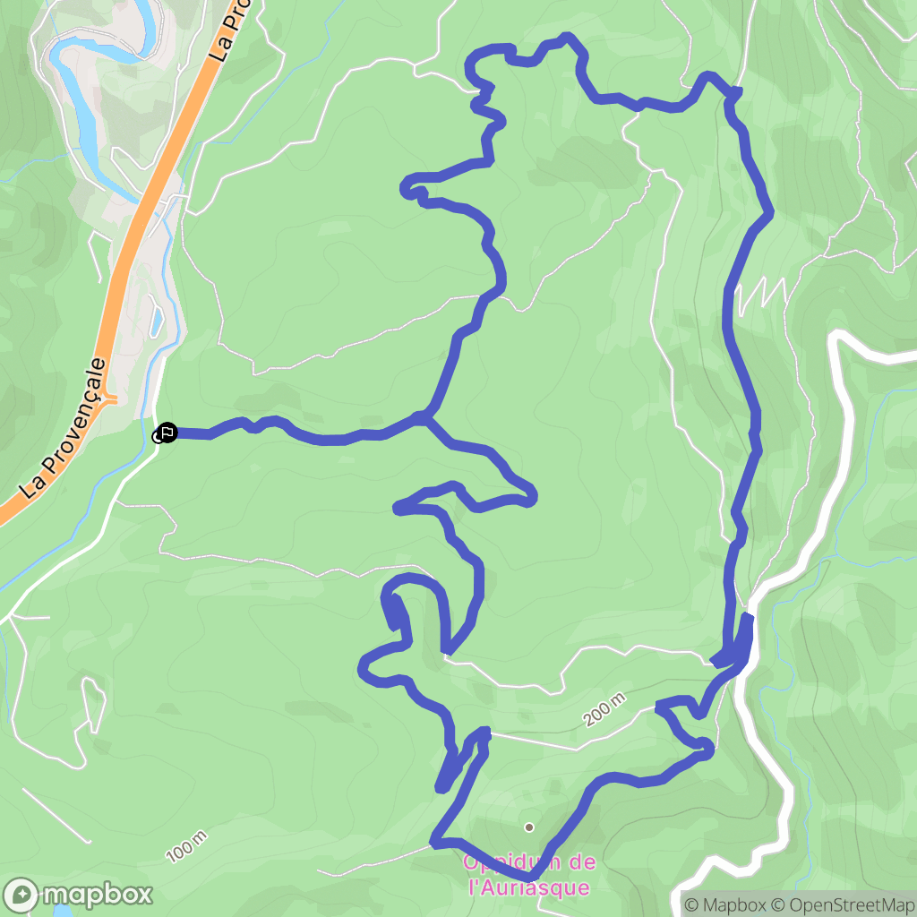 Fréjus : carte du parcours de randonnée - France
