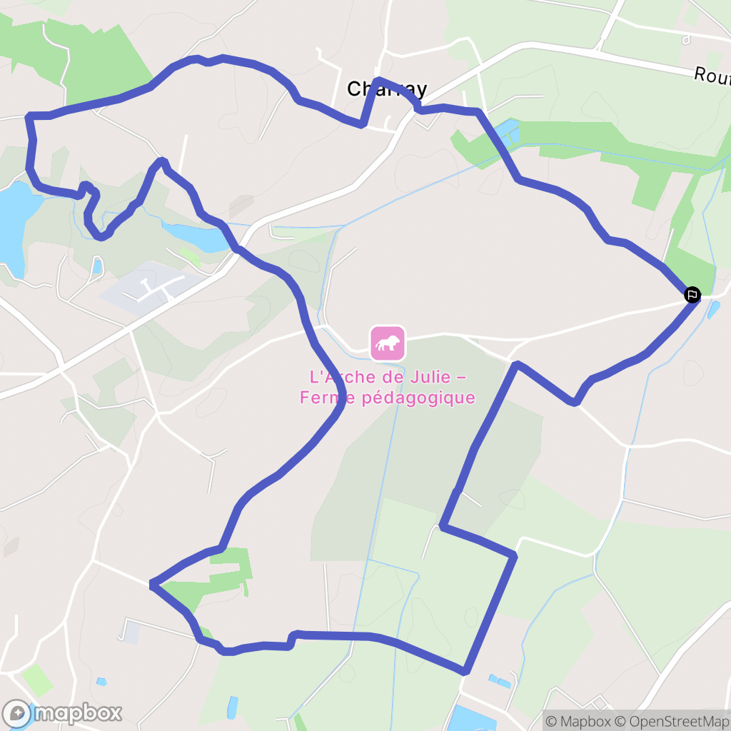 Saint-Sorlin-de-Morestel : carte du parcours de randonnée - France