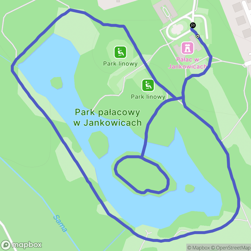 Jankowice: mapa trasy - Poland