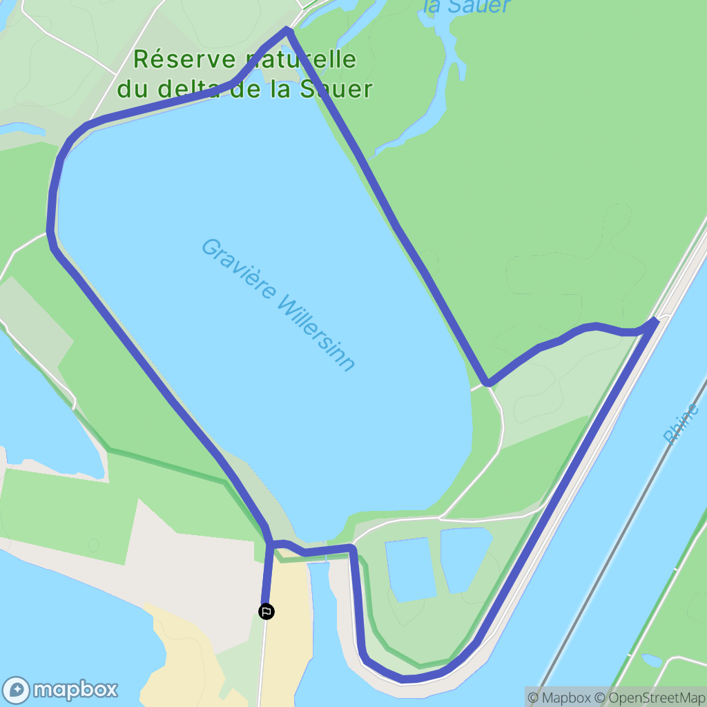 Seltz : carte du parcours de randonnée - France
