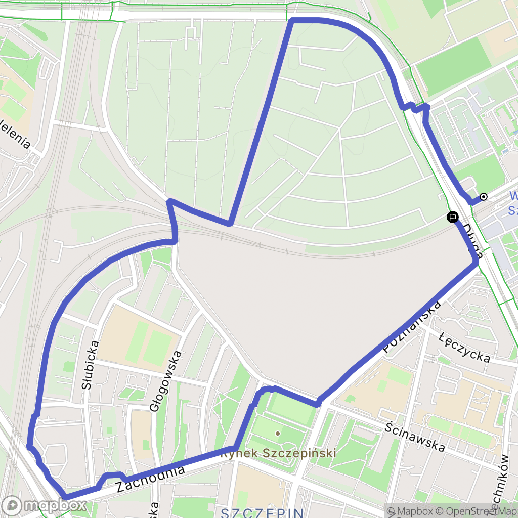 Wrocław: mapa trasy - Poland