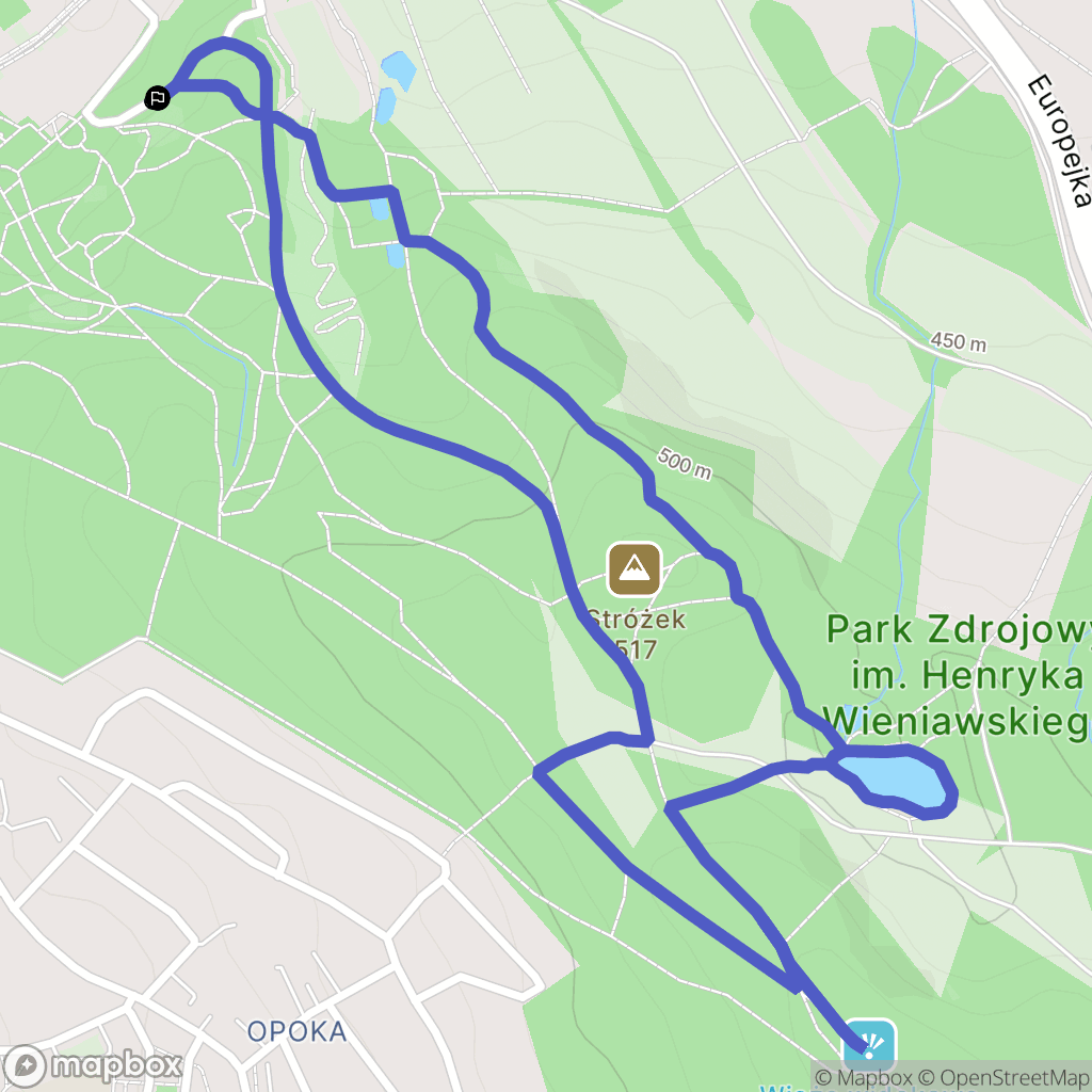 Szczawno-Zdrój: mapa trasy - Poland