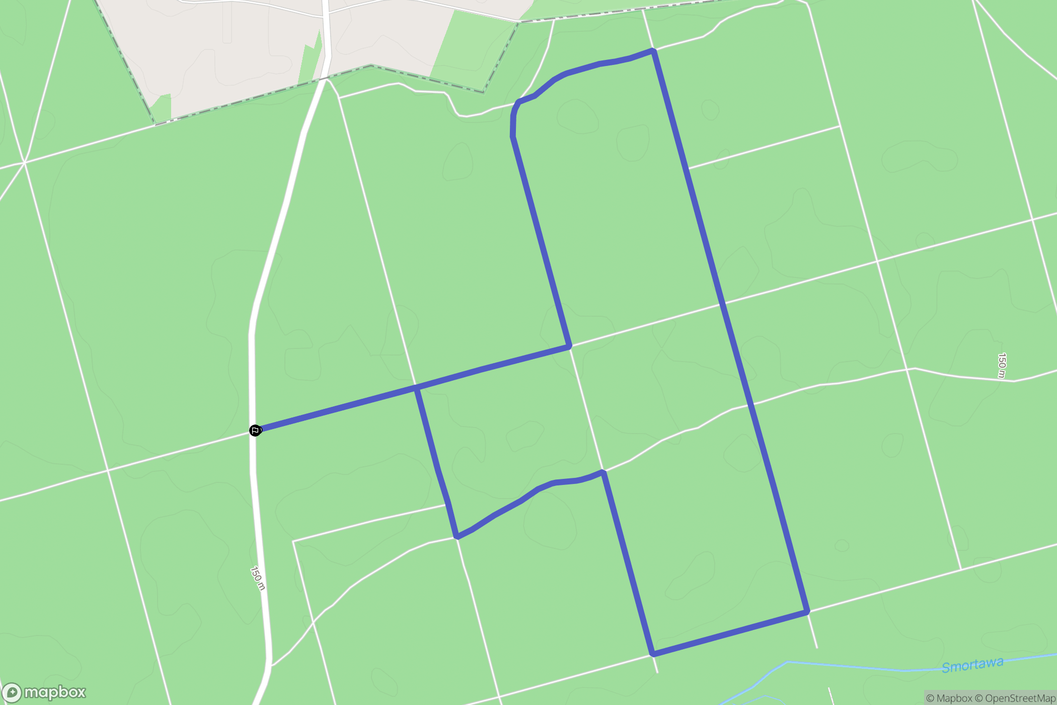 Dobrzyń: mapa trasy - Poland