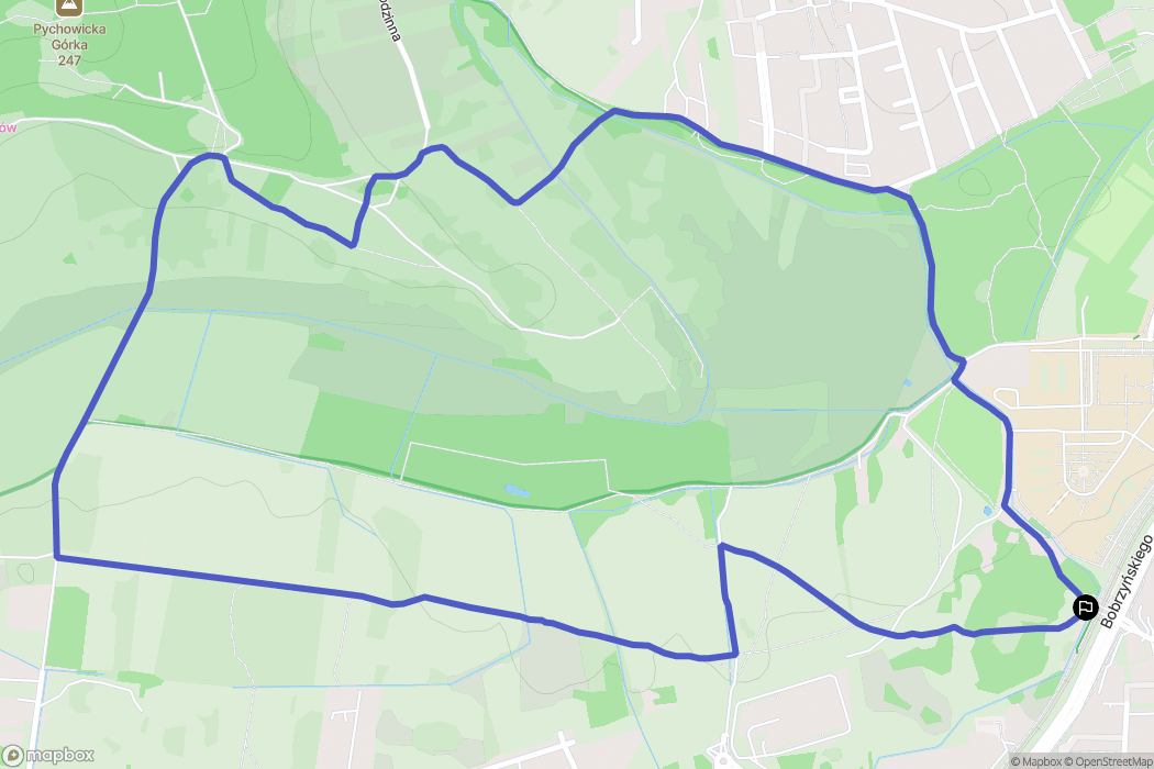 Kraków: mapa trasy - Poland