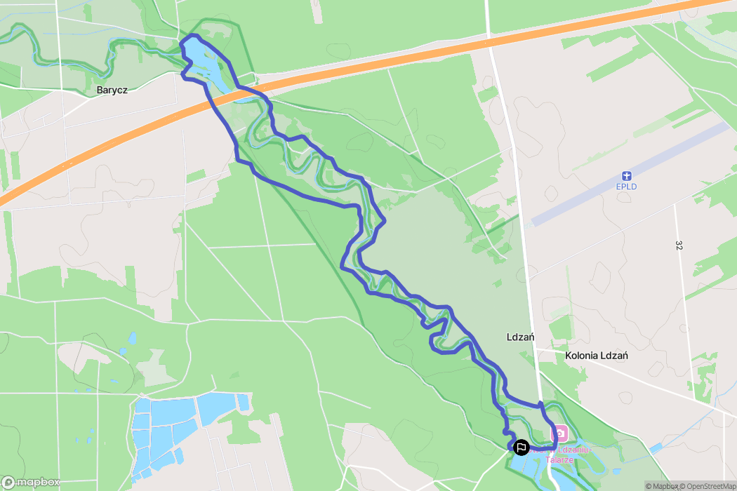 Talar: mapa trasy - Poland