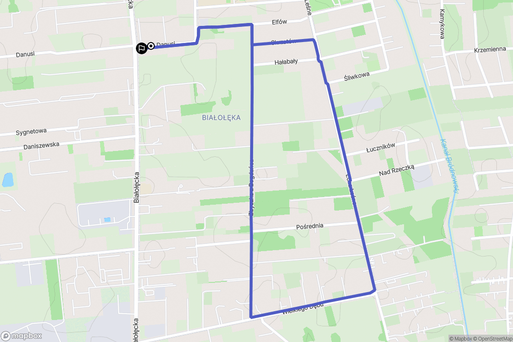 Warszawa: mapa trasy - Poland