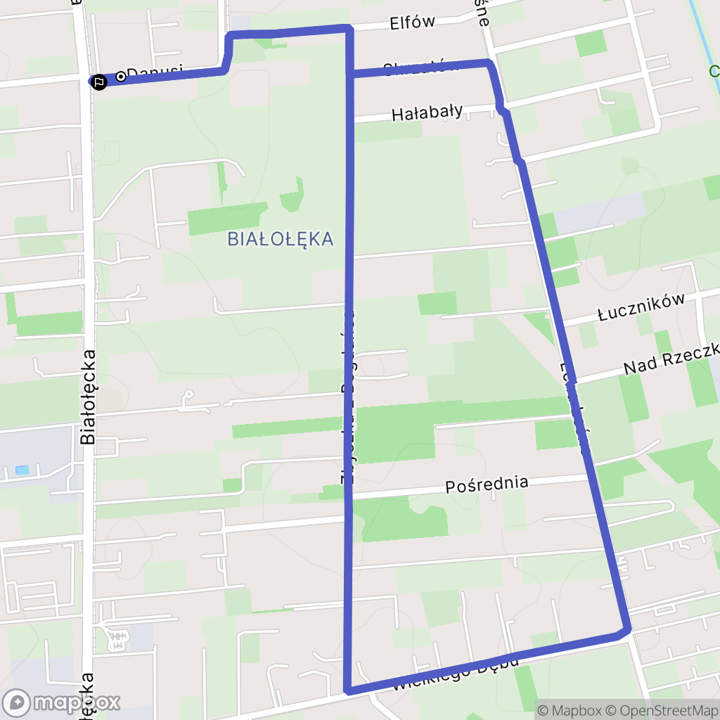Warszawa: mapa trasy - Poland