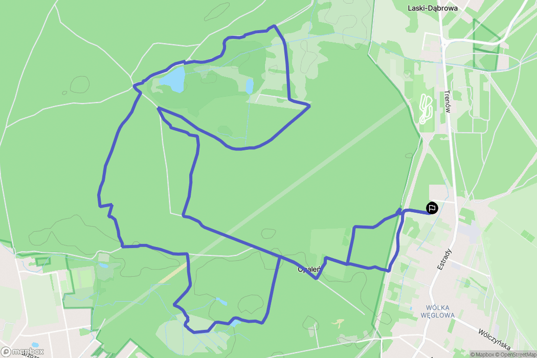 Warszawa: mapa trasy - Poland