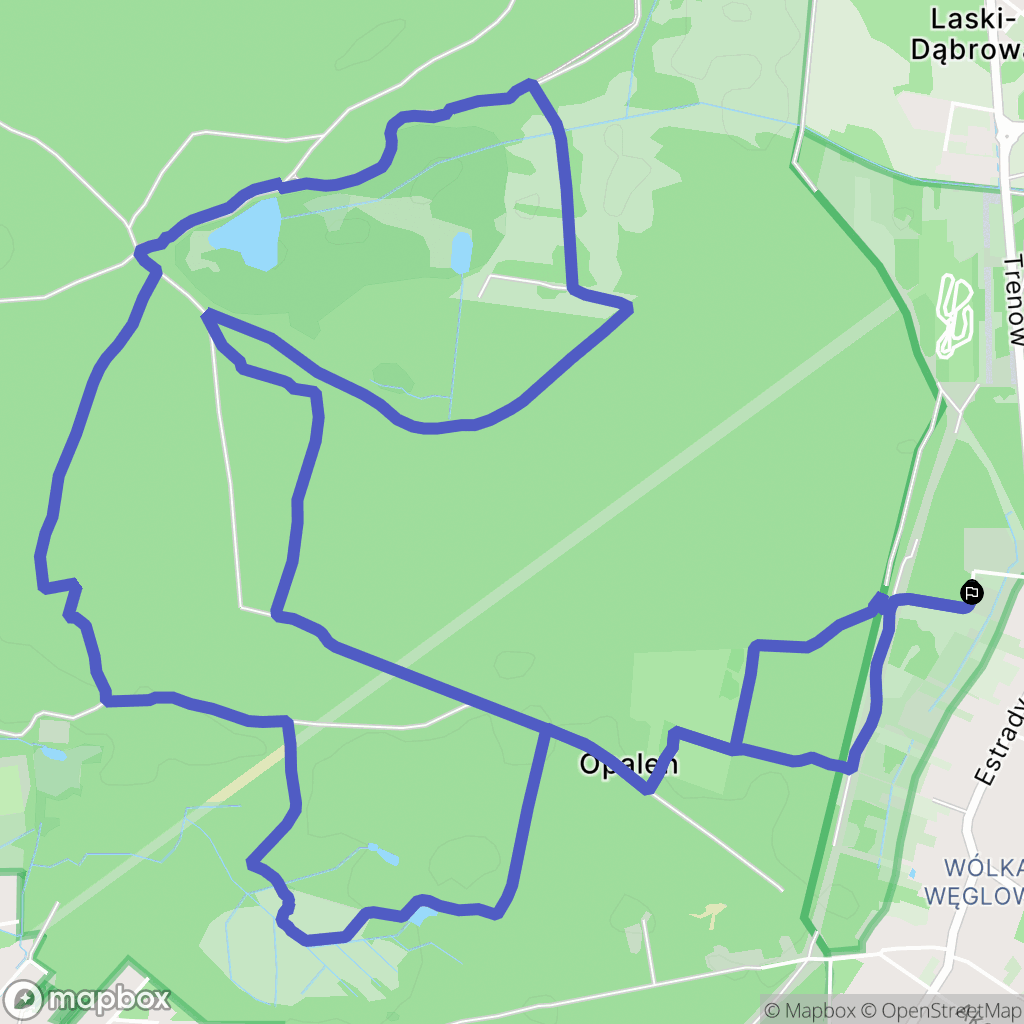 Warszawa: mapa trasy - Poland
