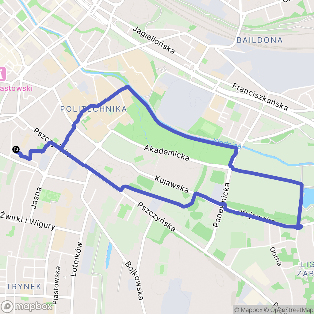 Gliwice: mapa trasy - Poland