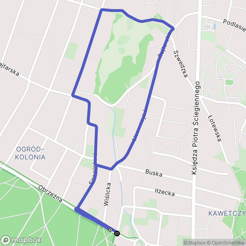 Kielce: mapa trasy - Poland