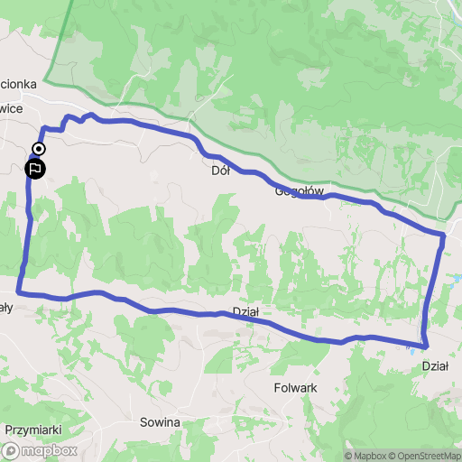 Januszkowice: mapa trasy - Poland
