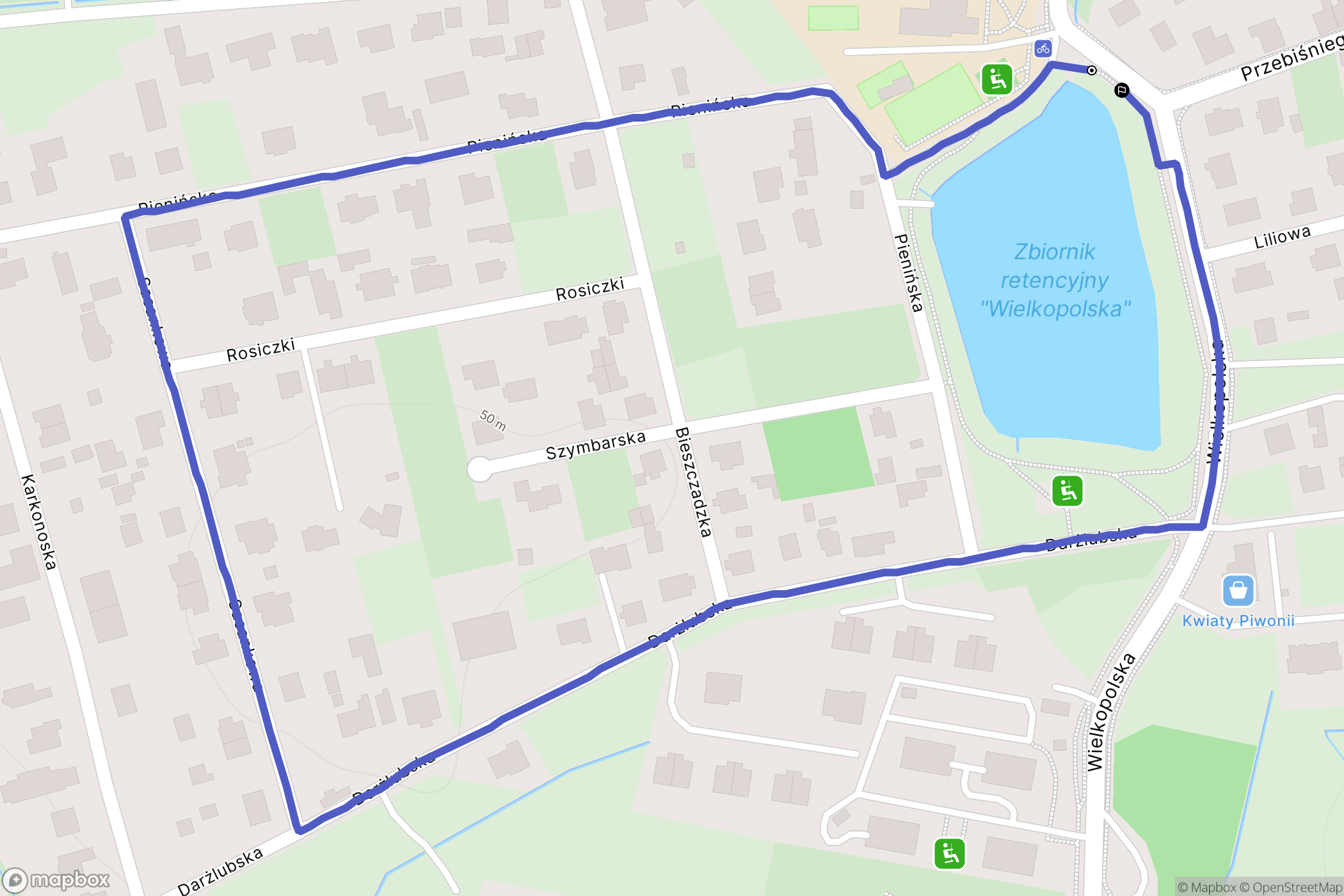 Gdańsk: mapa trasy - Poland