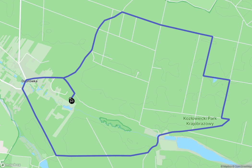Dąbrówka: mapa trasy - Poland