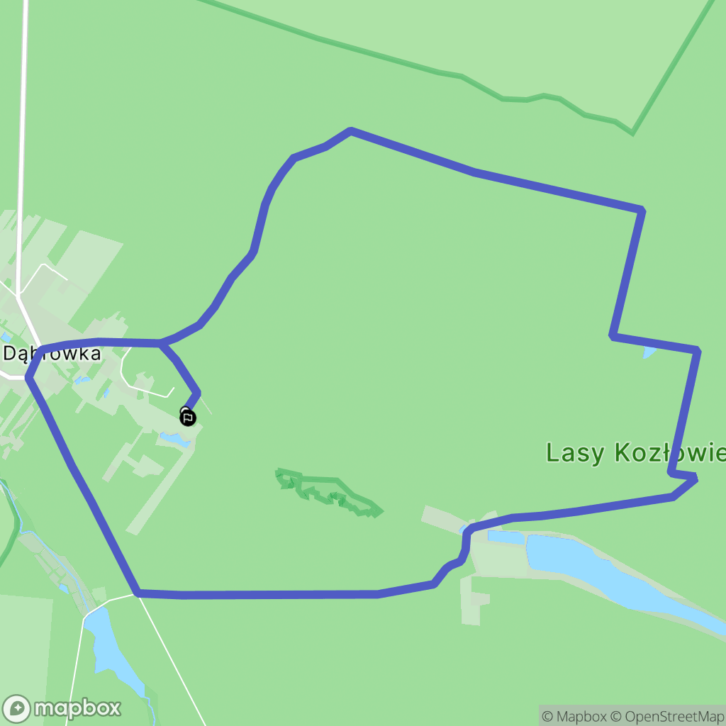 Dąbrówka: mapa trasy - Poland