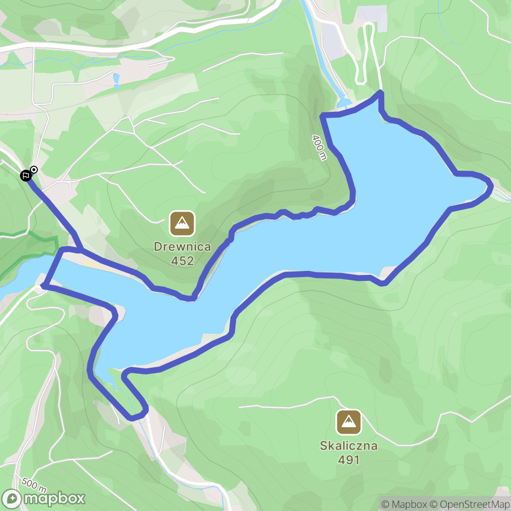 Zagórze Śląskie: mapa trasy - Poland
