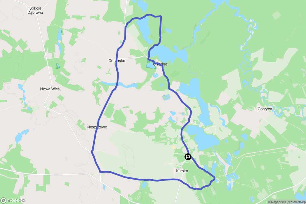 Kursko: mapa trasy - Poland