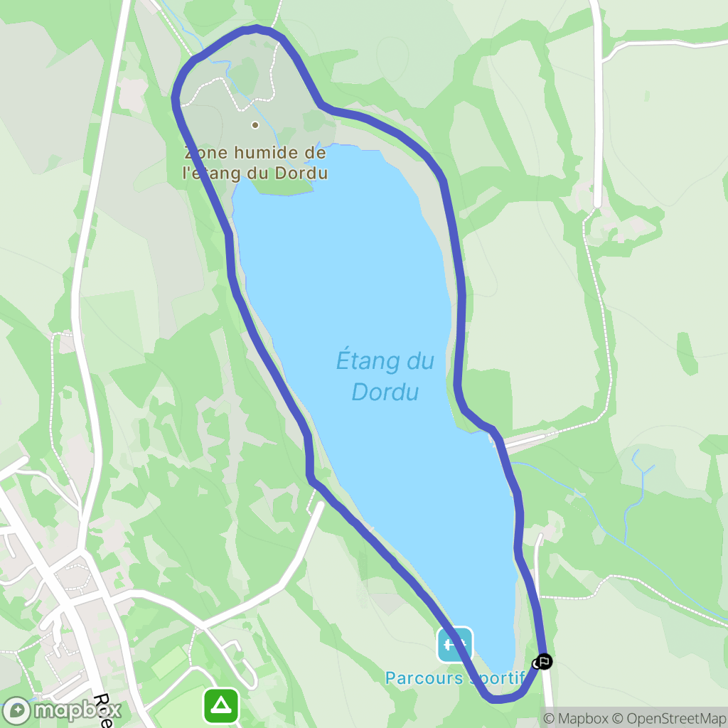 Langoëlan : carte du parcours de randonnée - France