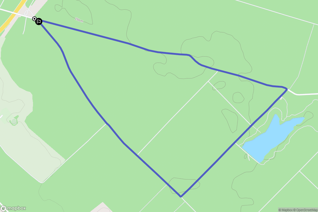 Moncel-lès-Lunéville : carte du parcours de randonnée - France