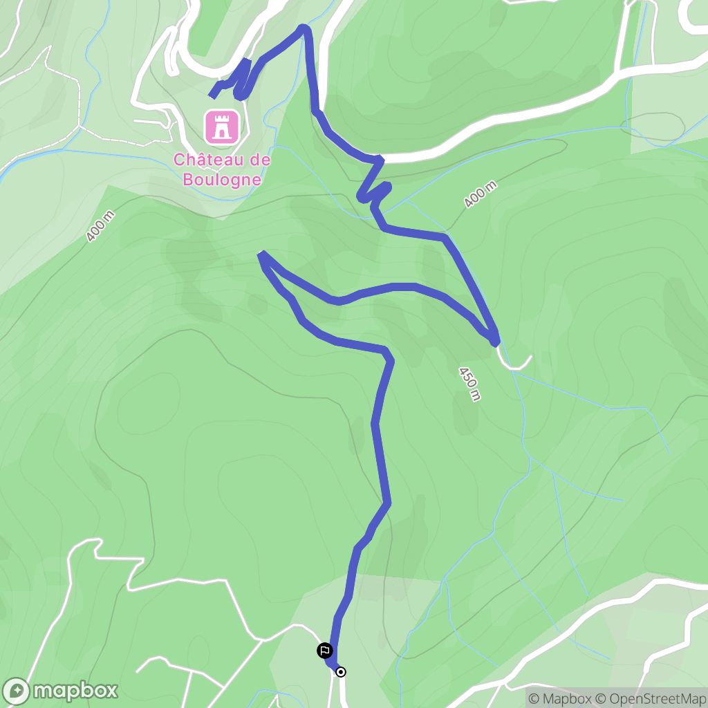 Vesseaux : carte du parcours de randonnée - France