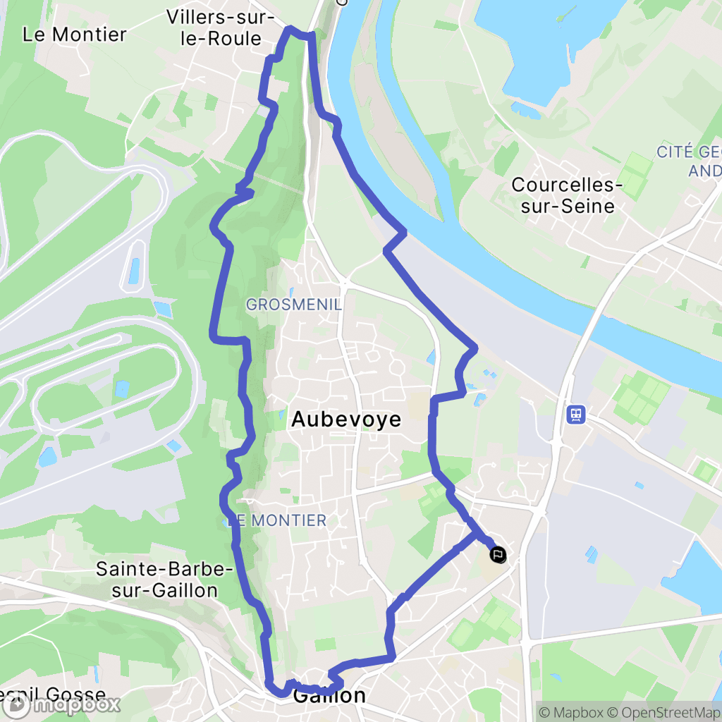 Le Val-d'Hazey : carte du parcours de randonnée - France